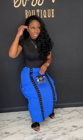 Cargo Skirt ONLY ROYAL BLUE