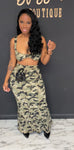 Camo 2pc Skirt Set