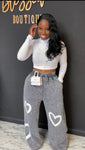 Oversized Comfortable 2pc Set WASH GRAY